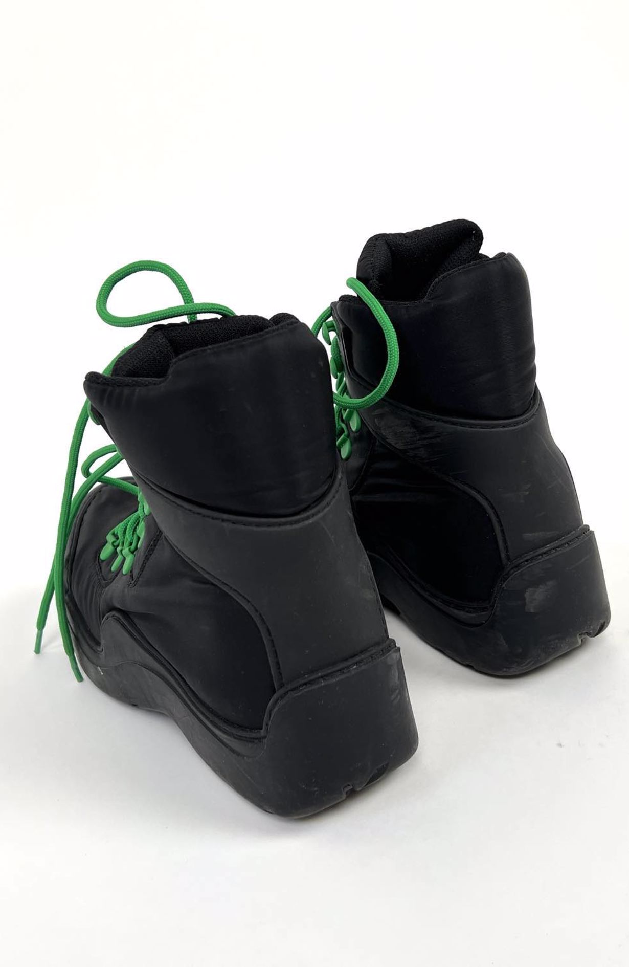 Bottega Veneta boots black green laces size 35